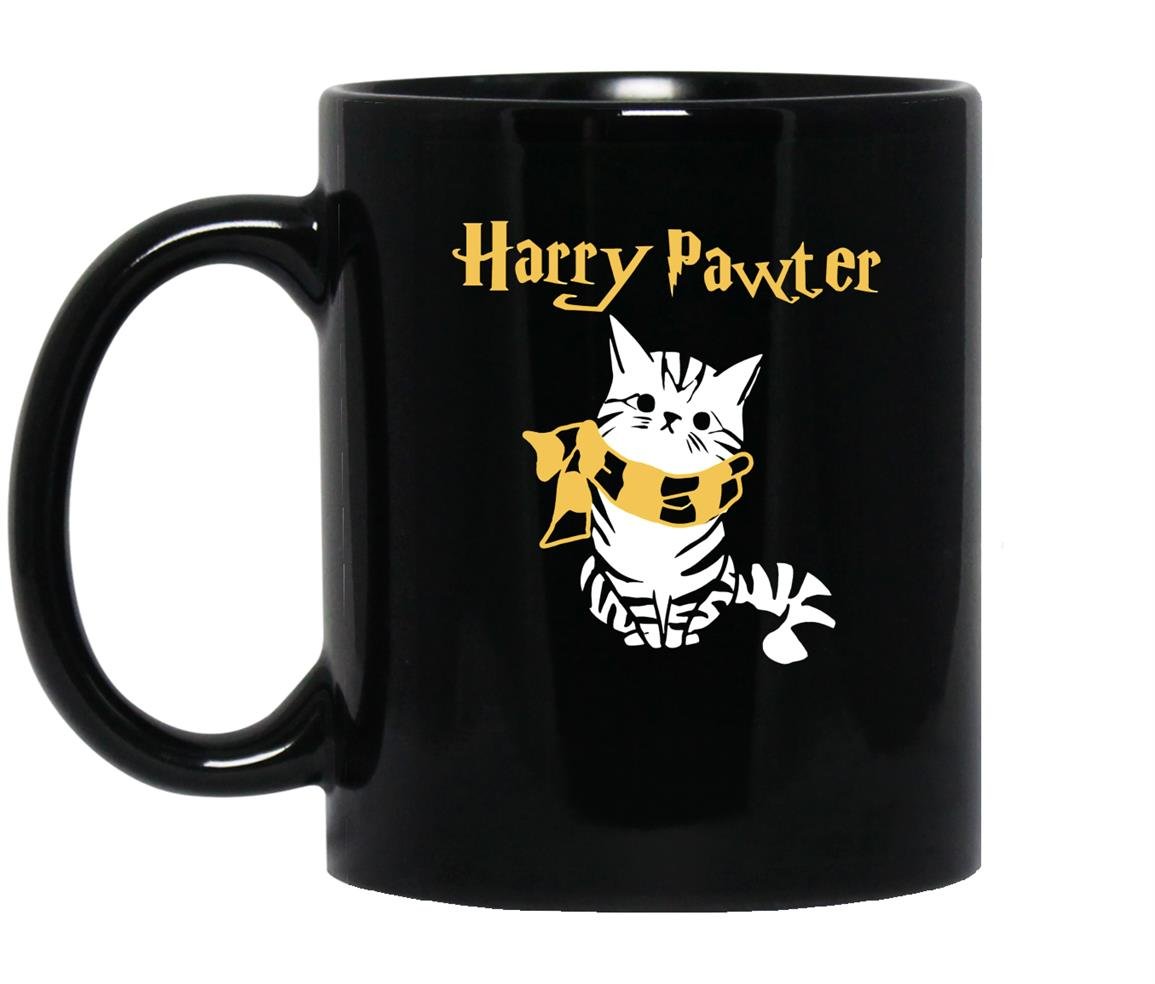 Harry pawter cute cat Mug Black
