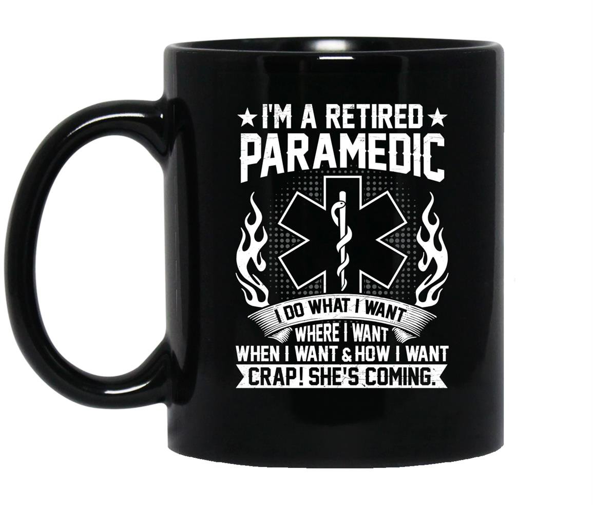 Im a retired paramedic fathers day retirement Mug Black