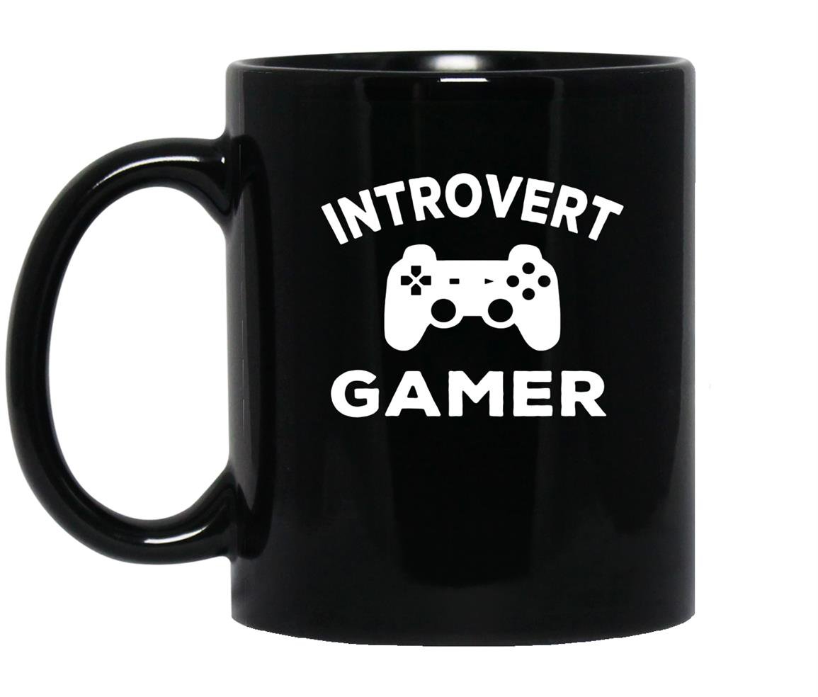 Introvert gamer gaming solo gamer Mug Black