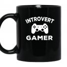 Introvert gamer gaming solo gamer Mug Black