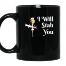 I will stab you student nurse graduation gift Mug Black