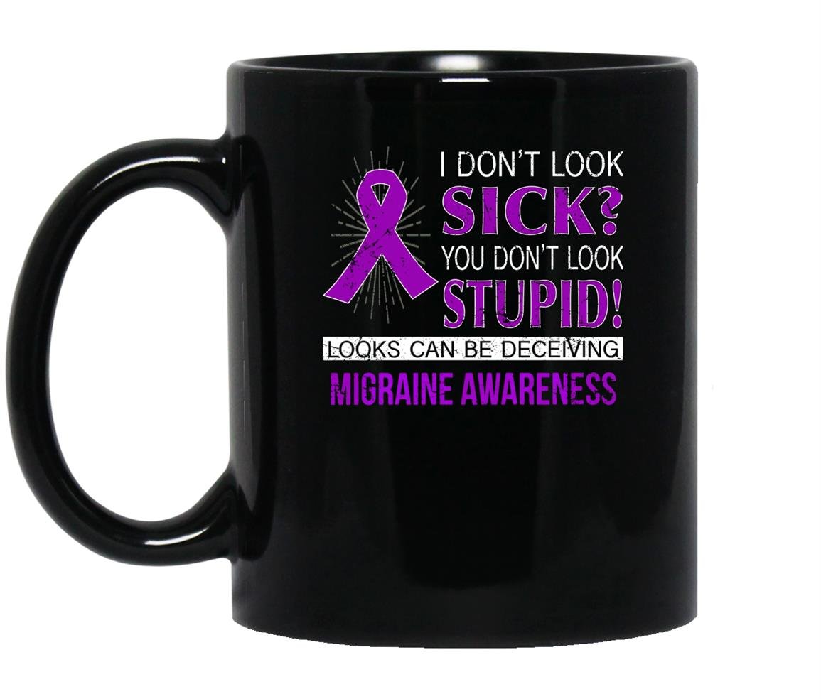 Looks can be deceiving migraine awareness Mug Black