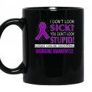 Looks can be deceiving migraine awareness Mug Black