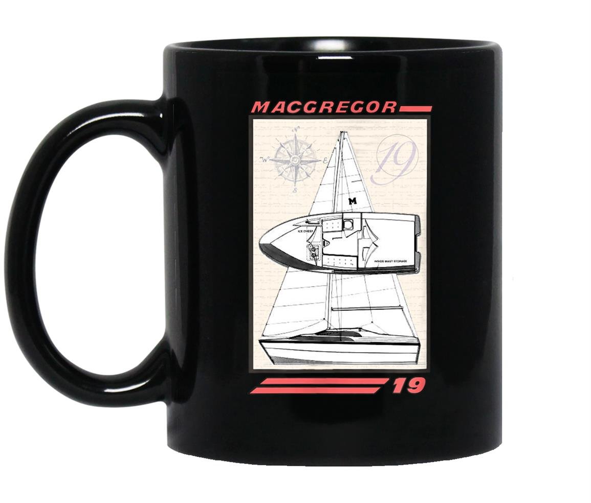 Macgregor 19 sailboat Mug Black