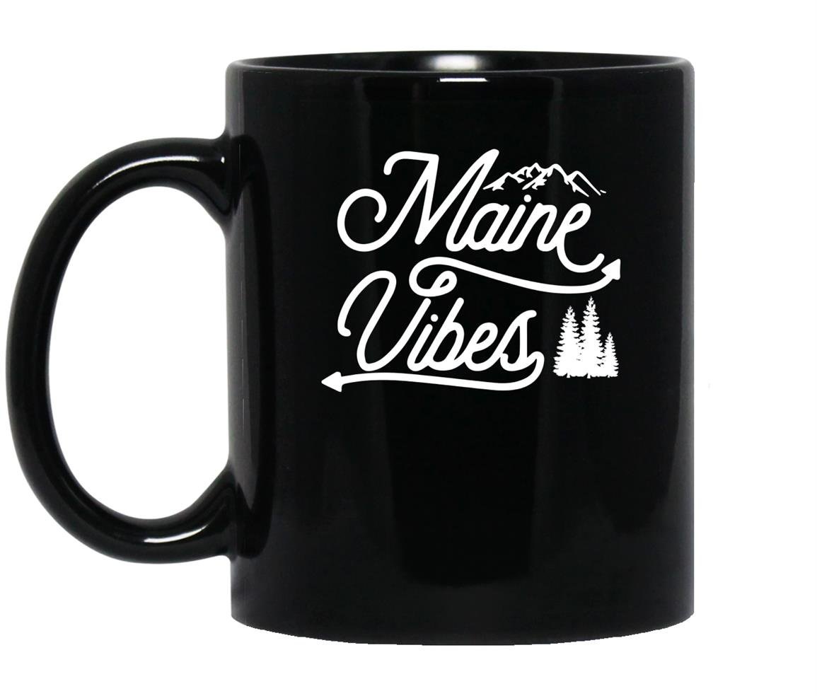 Maine vibes support medium Mug Black