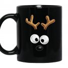 Matching family christmas reindeer Mug Black