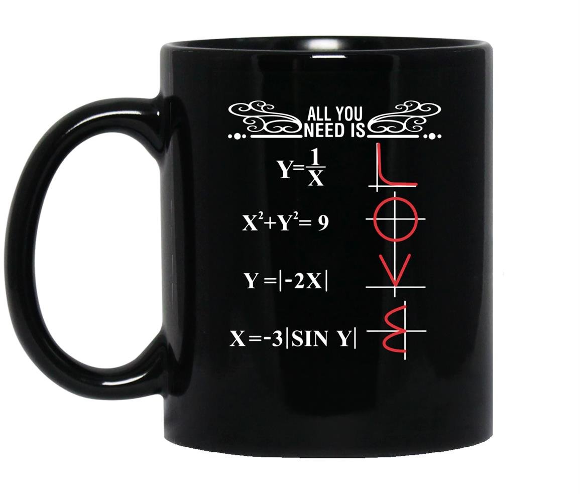Math all you need is love Mug Black