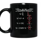 Math all you need is love Mug Black