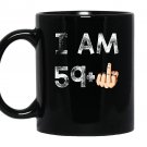 60th years vintage made in 1957 gift ideas funny Mug Black