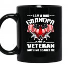Im a dad grandpa veteran 4th july independence day Mug Black