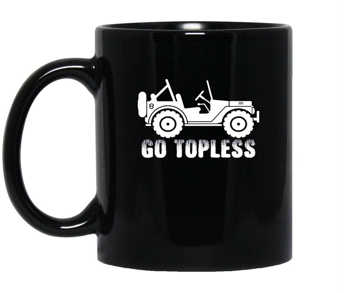 Jeep go topless jeep Mug Black