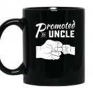 Promoted to uncle baby announcement Mug Black