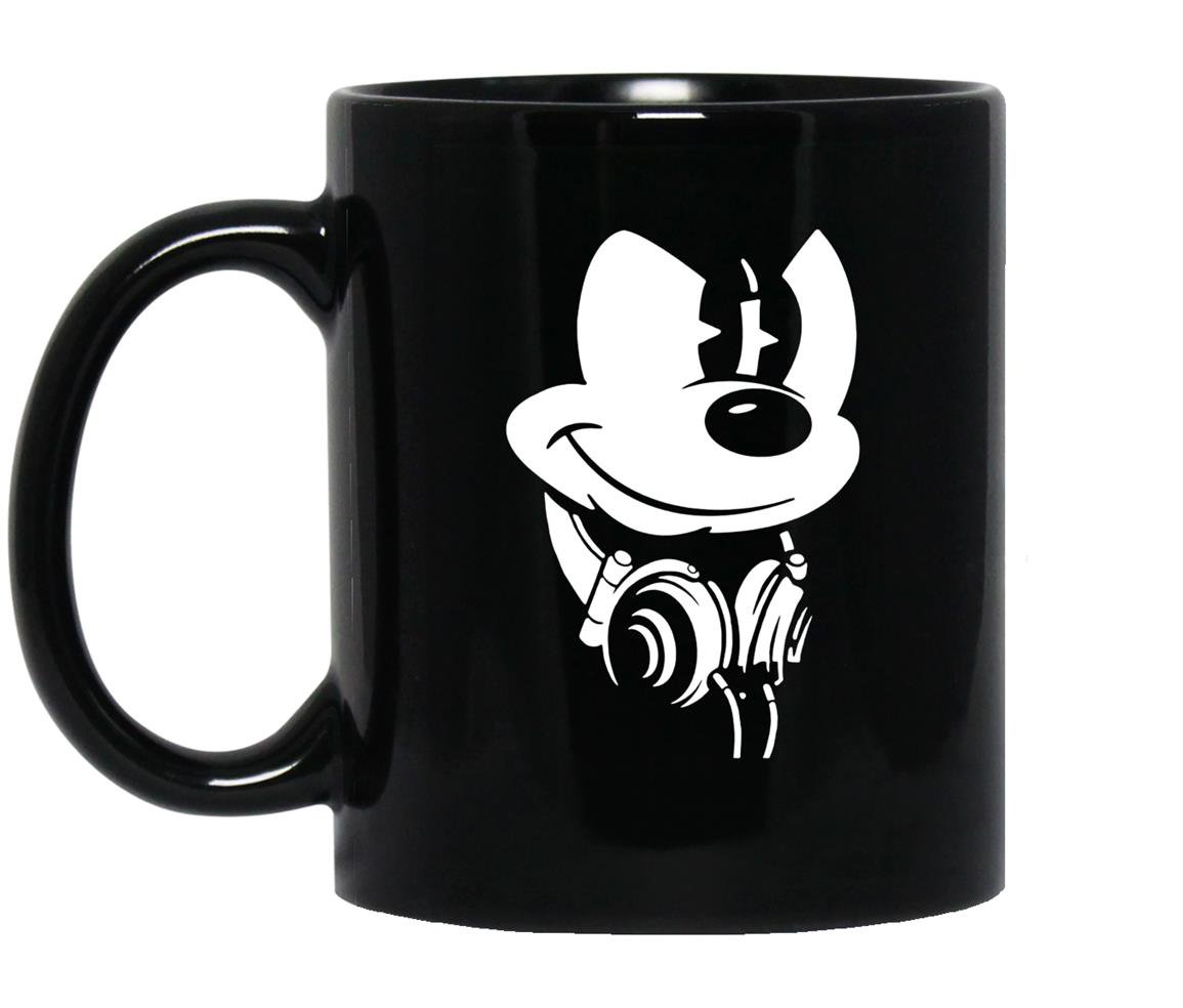 Mickey mouse headphones Mug Black