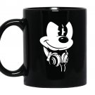 Mickey mouse headphones Mug Black