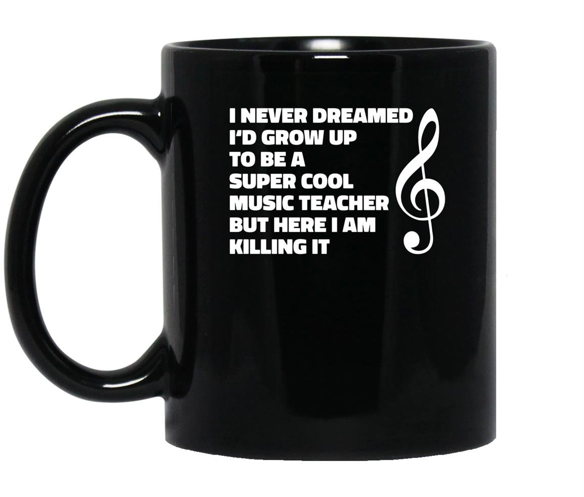 Music teacher funny gift for music teacher Mug Black