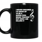 Music teacher funny gift for music teacher Mug Black