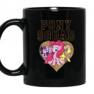 My little pony pony squad with gold glitter Mug Black