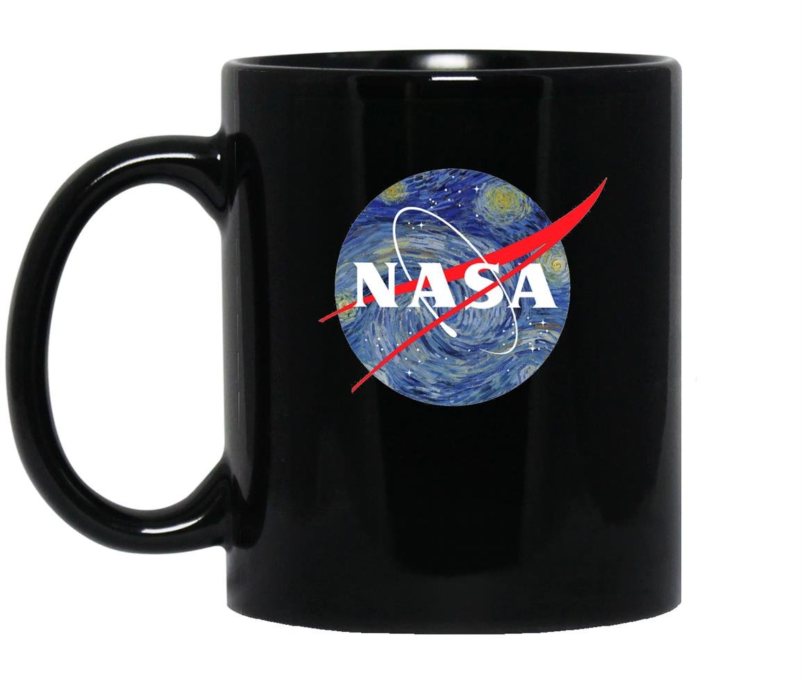 Nasa starry night nasa van gogh style Mug Black