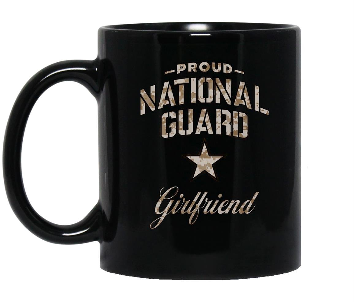 National guard girlfriend gift for camo Mug Black
