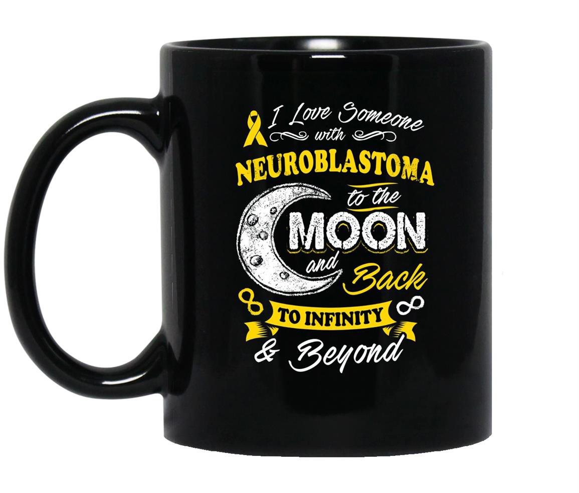 Neuroblastoma awareness moon back love Mug Black