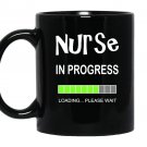 Nurse in progress funny nursing student Mug Black