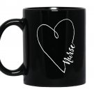 Nurses week heart light Mug Black