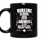 Nursing school hospital nurse student Mug Black
