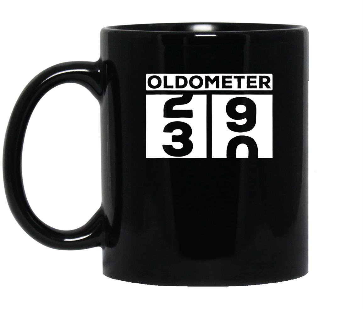 Oldometer 30th 30 birthday gift party counting counter Mug Black