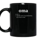 Oma definition funny gift for grandma Mug Black
