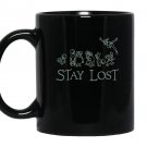 Peter pan lost boys stay lost green outline Mug Black