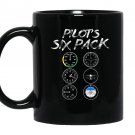 Pilots six pack aviation lovers funny Mug Black