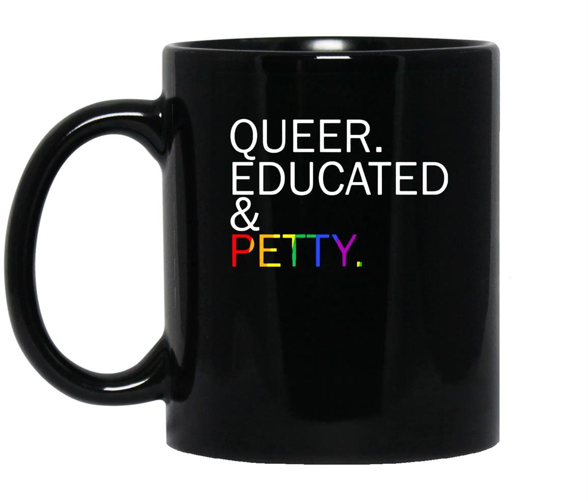 Queer educated petty Mug Black