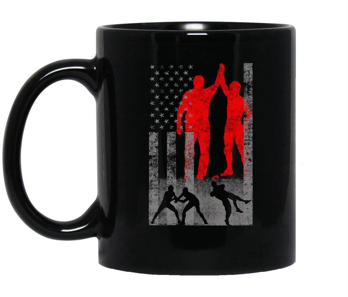 Wrestling flag wrestler flag Mug Black