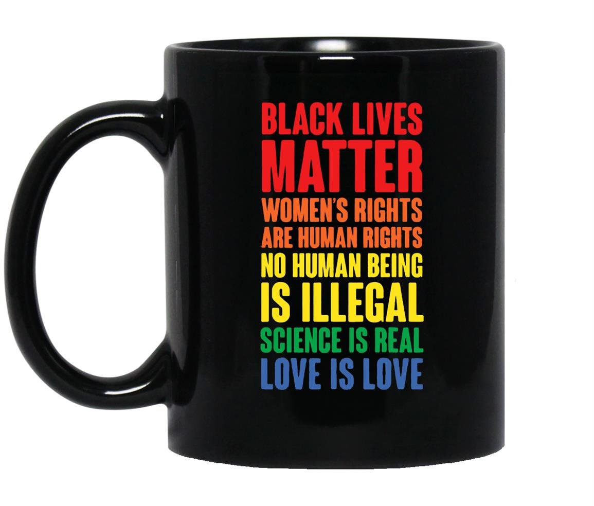 Resist list social justice warrior inspirational Mug Black