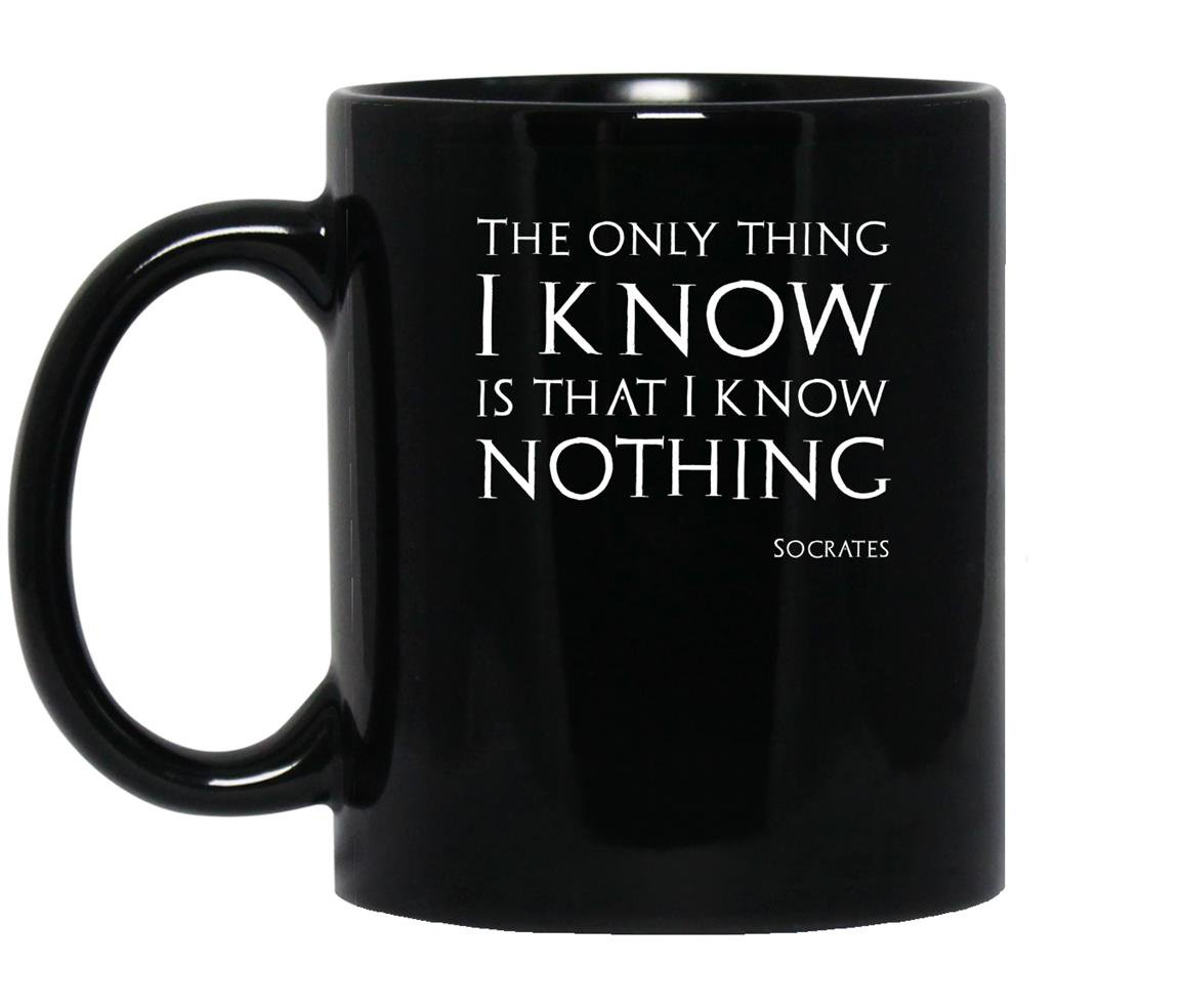 Socrates classical greek philosophy quote Mug Black