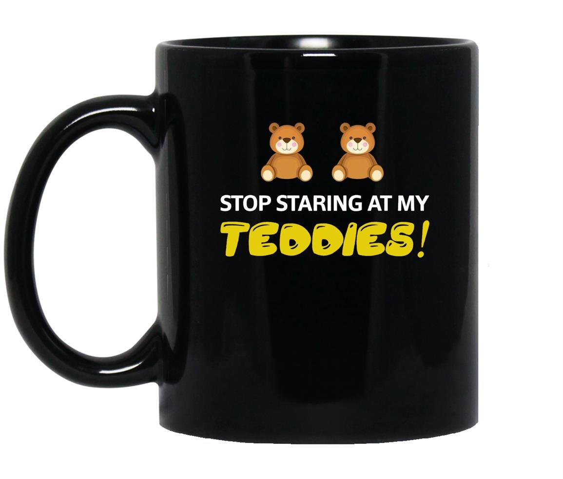 Stop staring at my teddies halloween costume Mug Black