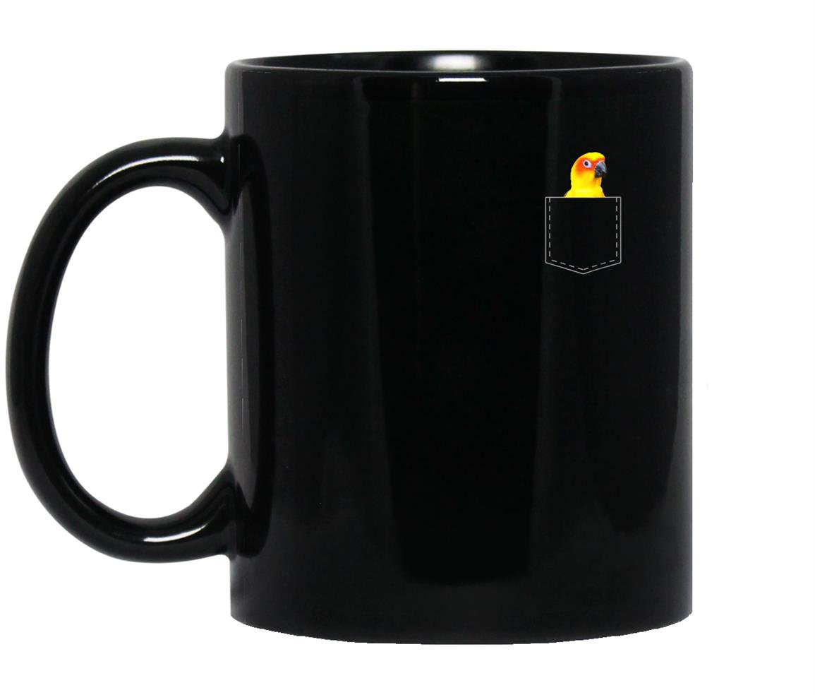 Sun conure pocket parrot Mug Black