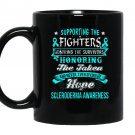 Supporting the fighters with scleroderma awareness Mug Black