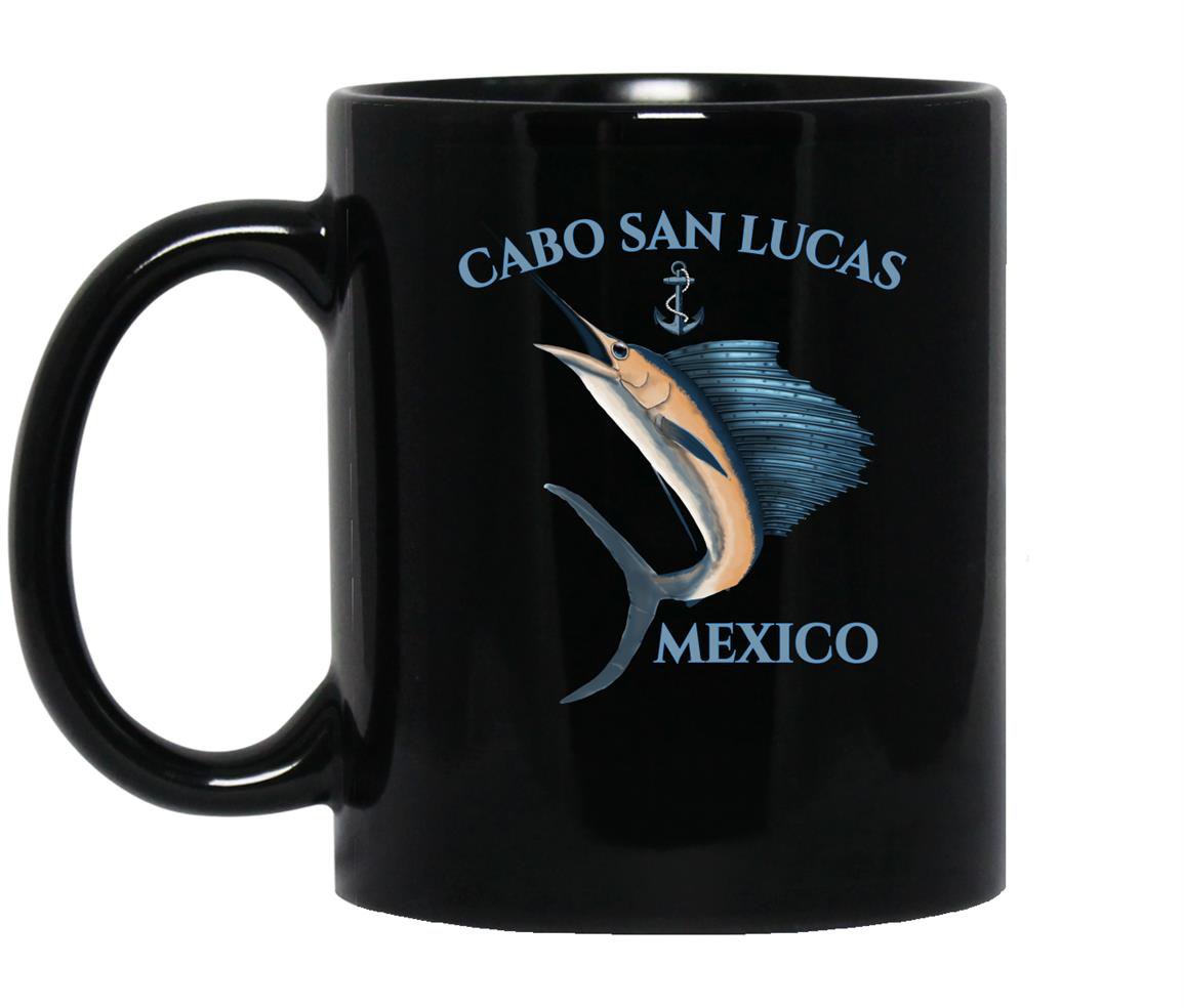Swordfish marlin cabo san lucas mexico Mug Black