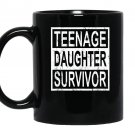 Teenage daughter survivor fathers mothers day gift Mug Black