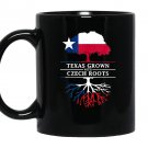 Texas grown with czech roots czech republic Mug Black