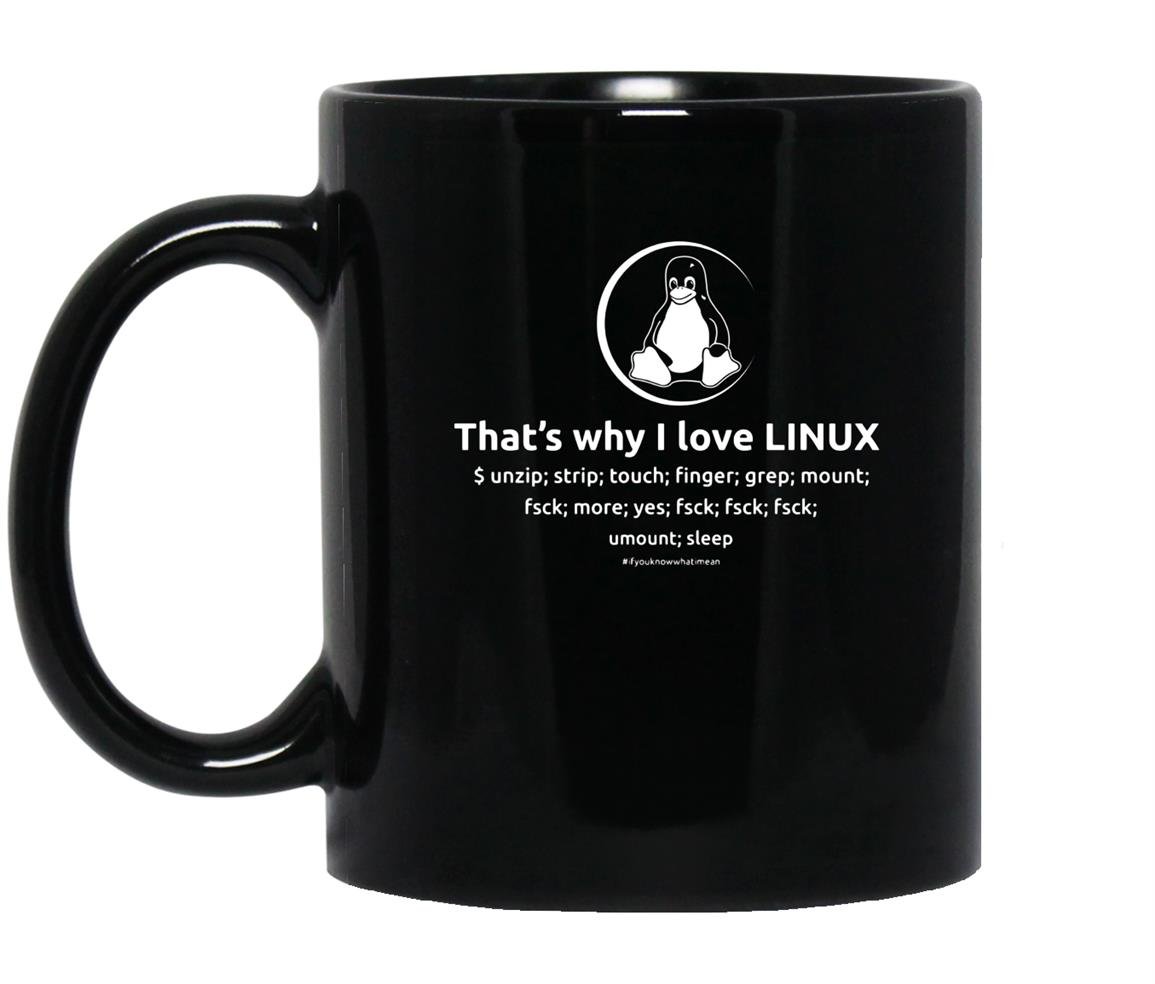 Thats why i love linux by linux Mug Black