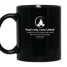 Thats why i love linux by linux Mug Black