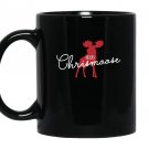 The merry chrismoose christmas moose funny gift Mug Black