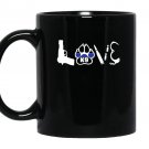 Line love k9 police Mug Black