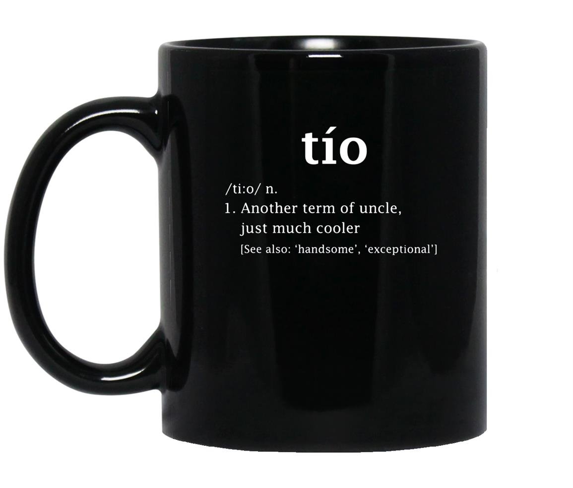 Tio definition funny gift for latin uncle Mug Black