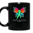 Traumatic brain injury awareness butterfly Mug Black