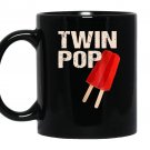 Twin pop gift for grandpa twins dad fathers day Mug Black