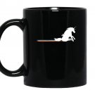 Unicorn rainbow poop bottom wiping unicorn Mug Black