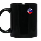 Usa russia yin yang Mug Black